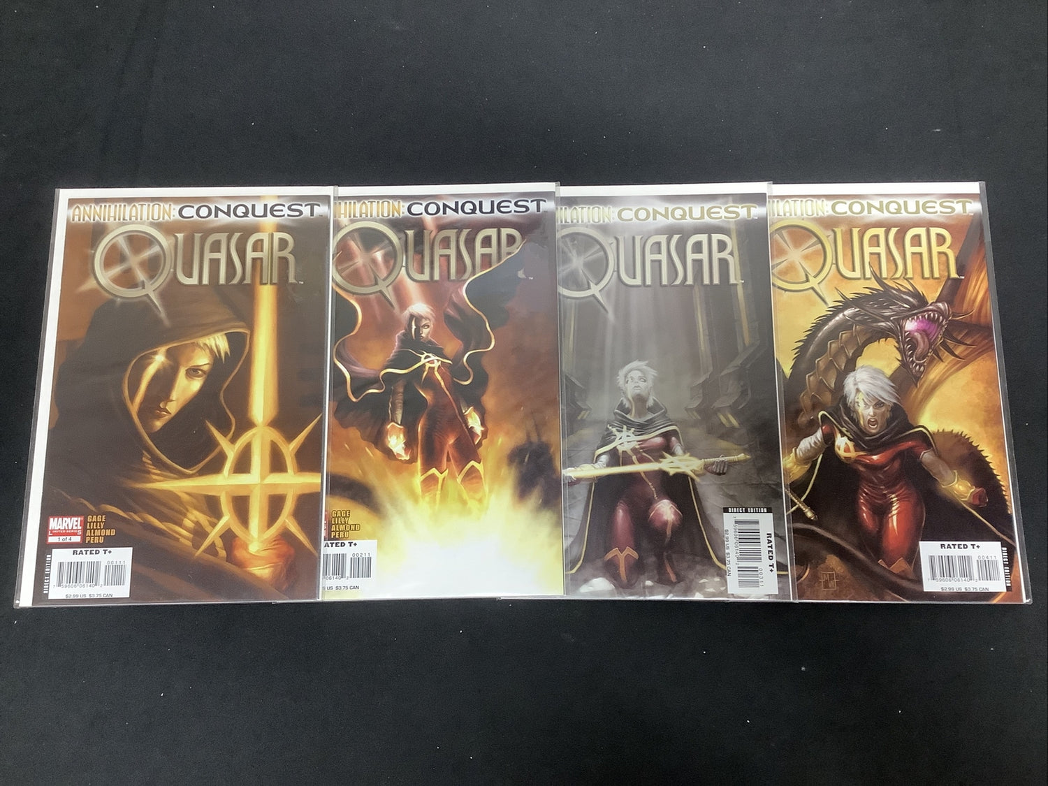 Annihilation Conquest Quasar 1 2 3 4 Complete 2007 Set Marvel Lot of 4