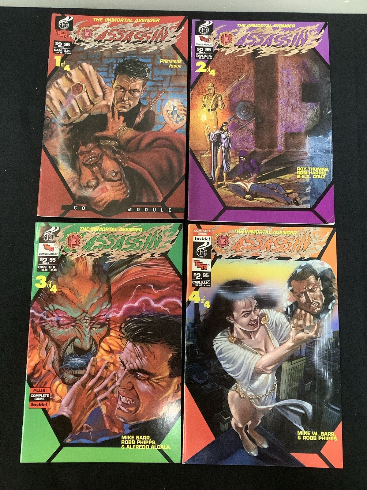 13 Assassin Comics Module #1-4 Comic Lot, TSR, Mike Barr/Roy Thomas